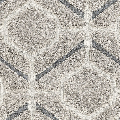 39 X 63  Grey Polypropylene Rug
