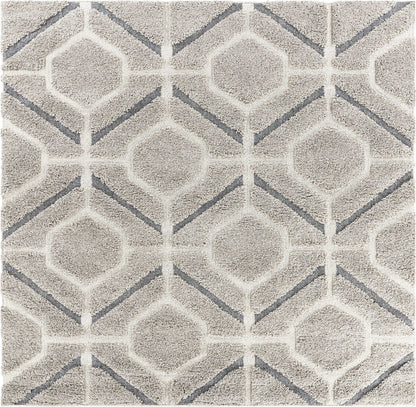 39 X 63  Grey Polypropylene Rug