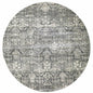 63 X 91 Grey Polyester Or  Viscose Rug