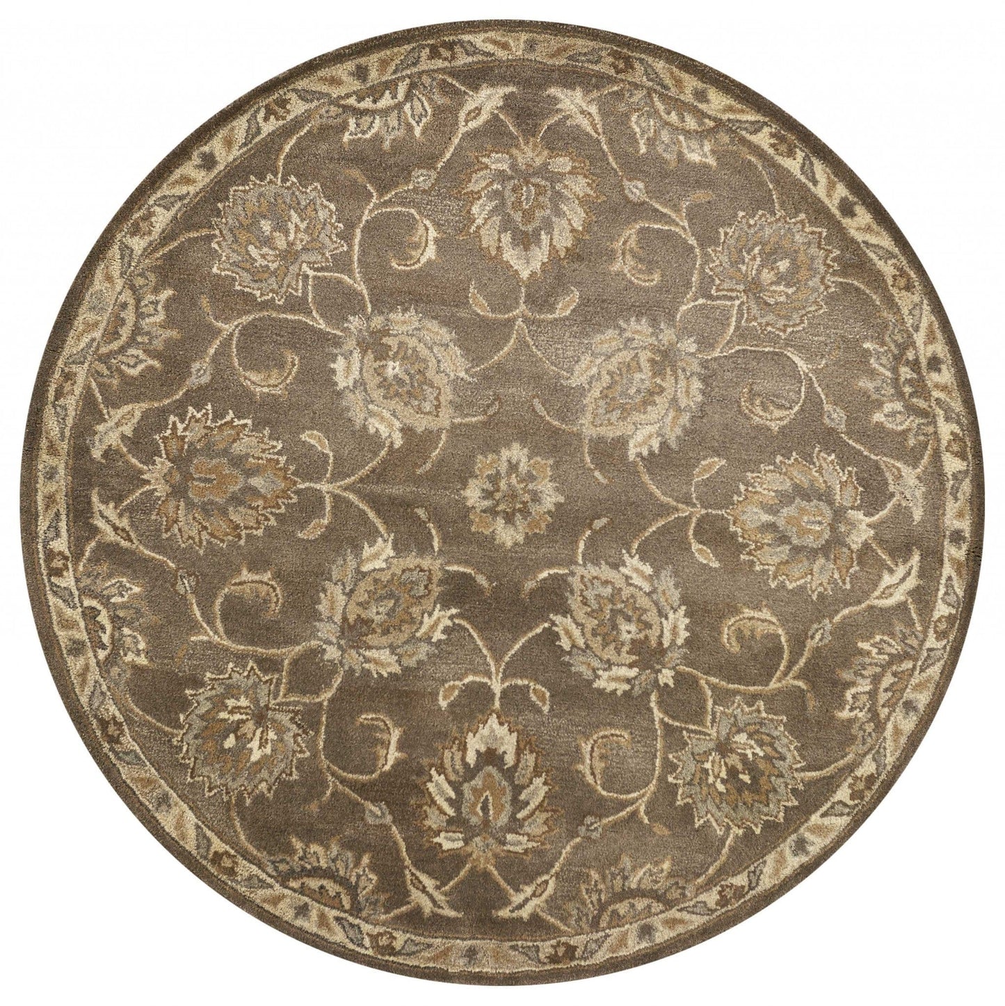 3'X5' Teal Machine Woven Floral Traditional Indoor Area Rug