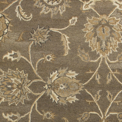 3'X5' Teal Machine Woven Floral Traditional Indoor Area Rug