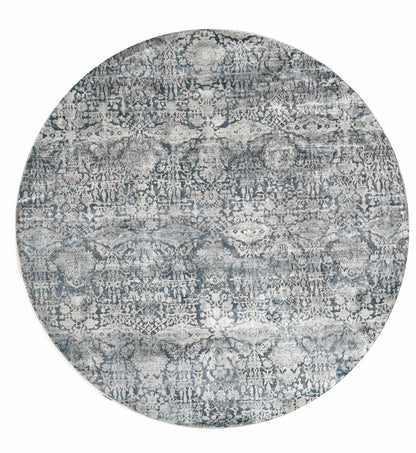 3'X5' Teal Machine Woven Floral Traditional Indoor Area Rug