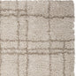 8' X 10' Natural Plaid Area Rug