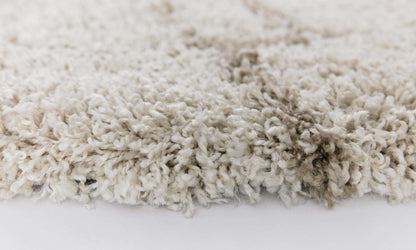 8' X 10' Natural Plaid Area Rug