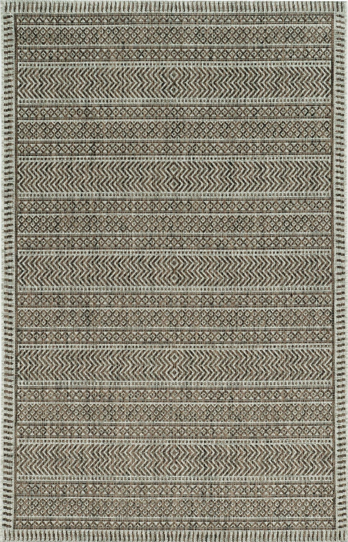 3' X 4' Mocha Polypropylene Area Rug