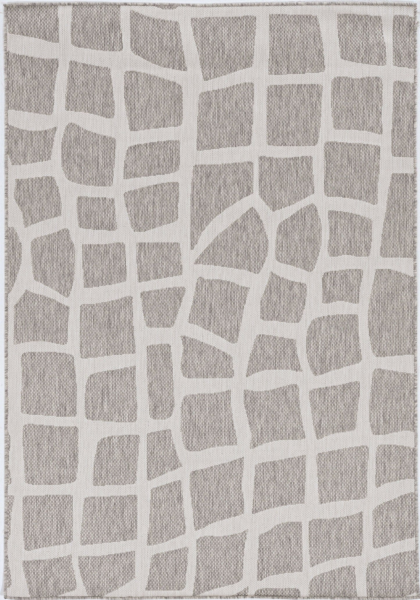 3' X 4' Ivory Or Grey Polypropylene Area Rug