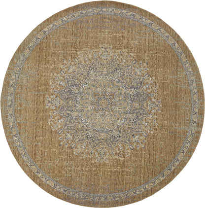 2' X 3' Coffee Vintage Wool Accent Rug