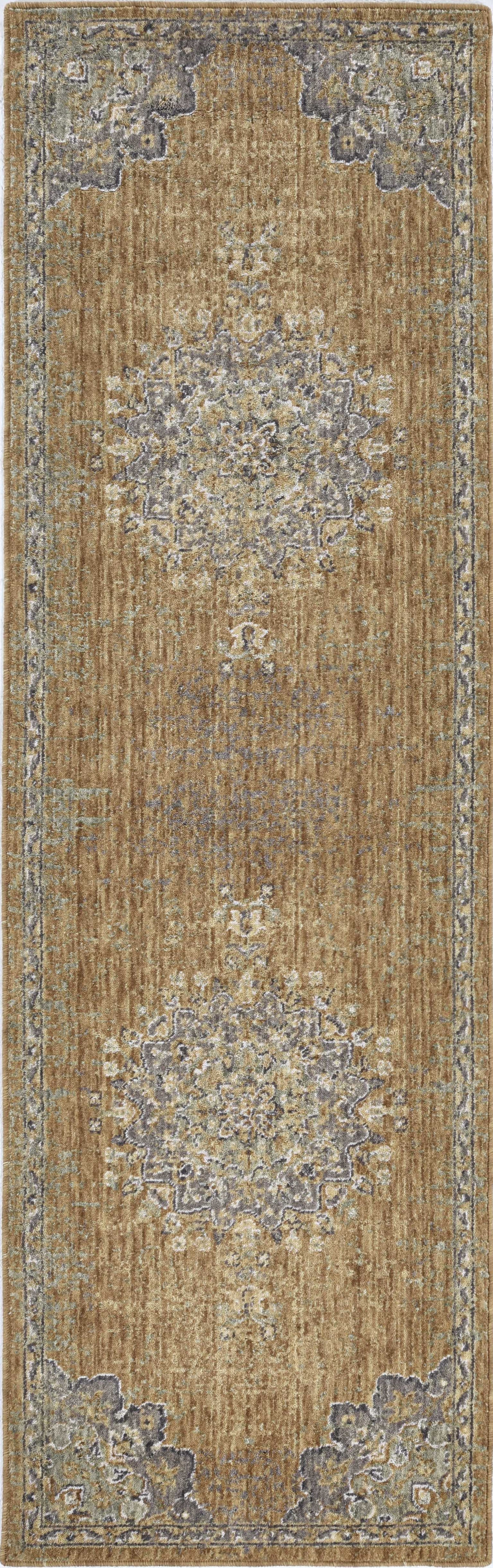 2' X 3' Coffee Vintage Wool Accent Rug
