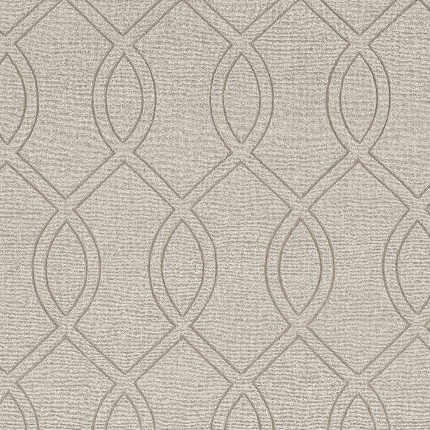 8' Ivory Machine Woven Geometric Indoor Runner Rug