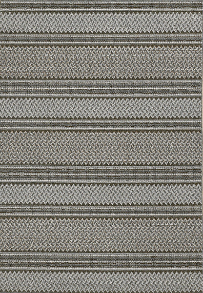 4' X 6' Grey Geometric Lines Area Rug