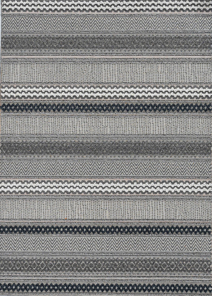 4' X 6' Taupe Geometric Lines Area Rug