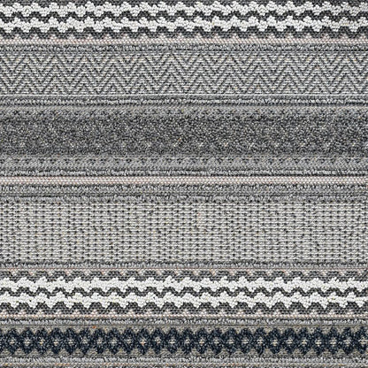 4' X 6' Taupe Geometric Lines Area Rug
