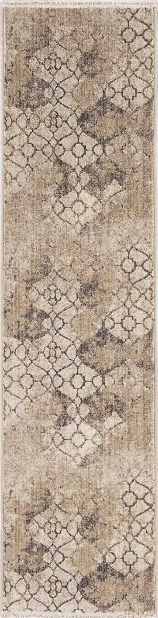 4' X 6' Ivory Faded Vintage Area Rug