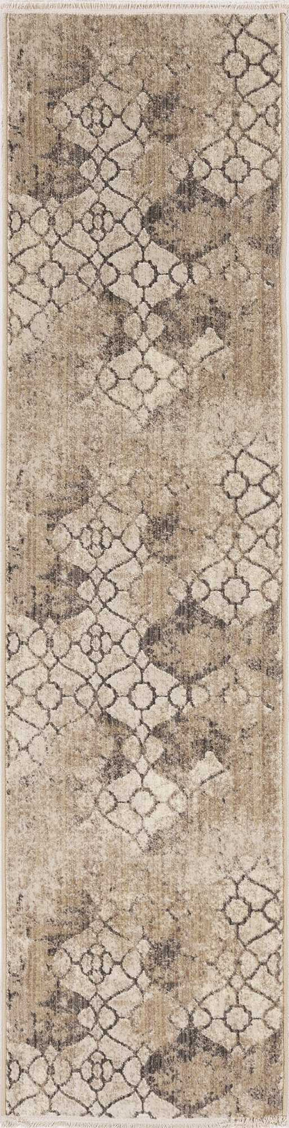 4' X 6' Ivory Faded Vintage Area Rug
