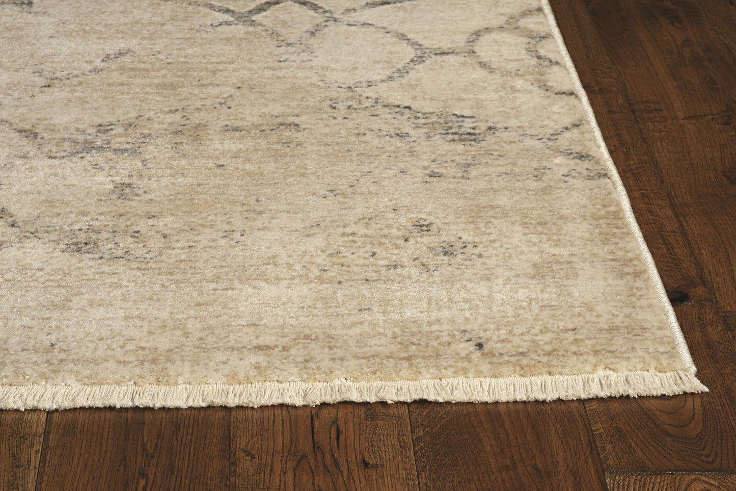 4' X 6' Ivory Faded Vintage Area Rug