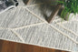 8'X11' Ivory Grey Machine Woven Geometric Indoor Area Rug