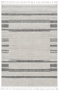 144 X 180 Ivory  Grey Polyester Rug