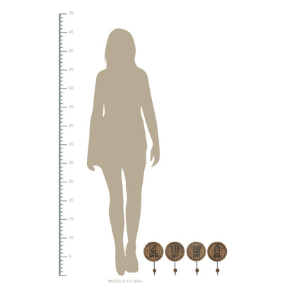 Set Of 4 Laundry Room Hooks