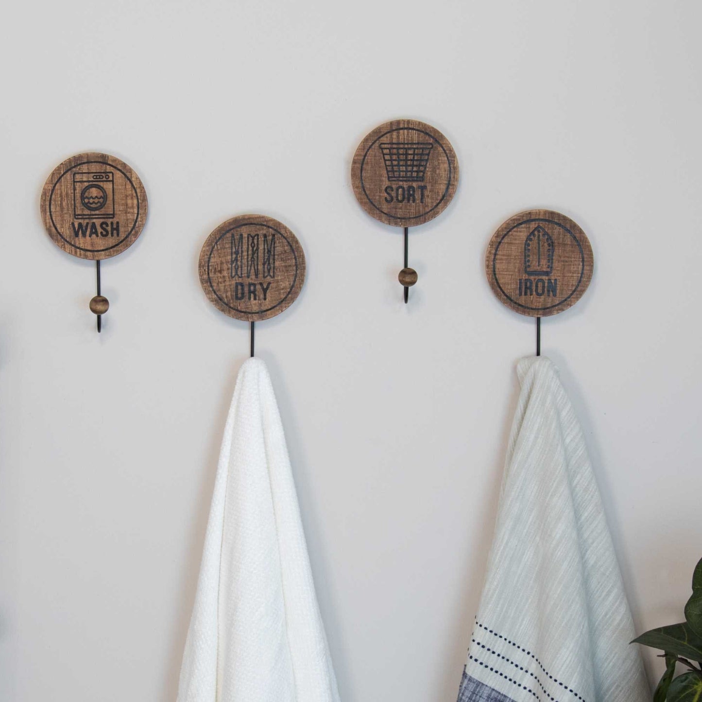 Set Of 4 Laundry Room Hooks