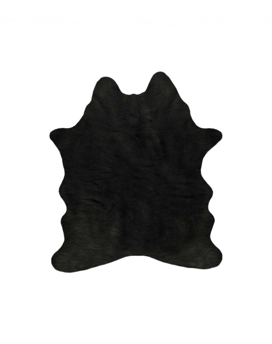 Black Animal Print Area Rug