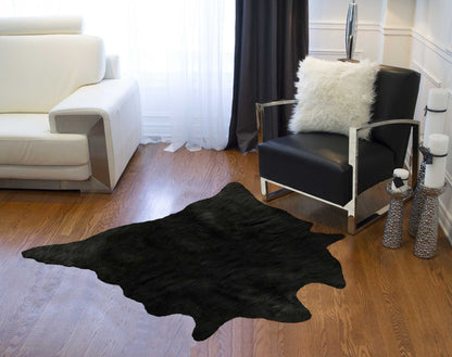 Black Animal Print Area Rug