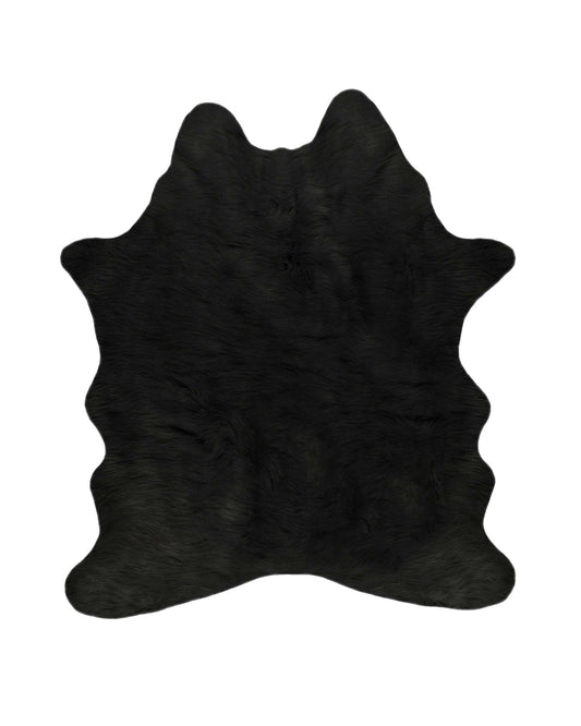 Faux Cowhide Rug 5 X 7  - Black