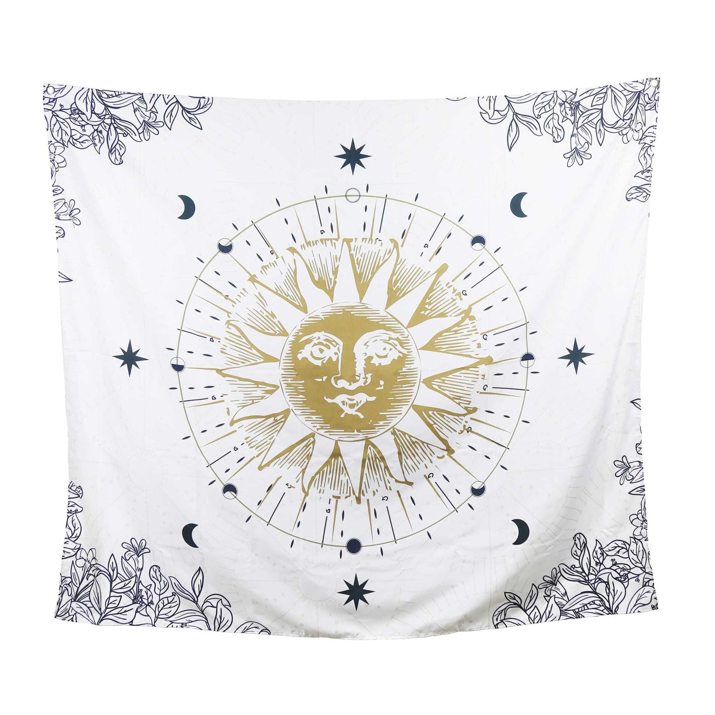 Sun Moon And Stars Celestial Tapesty Wall Hanging