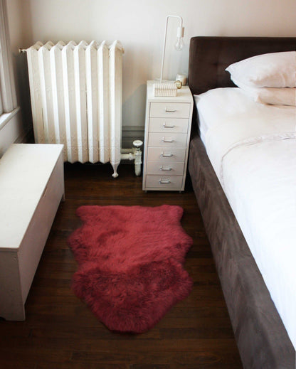 2' X 3' Ivory New Zealand Natural Sheepskin Rug