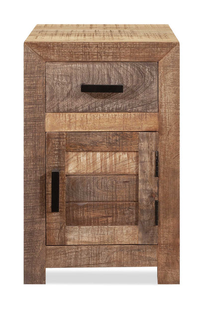 Solid Wood Butcher Block Accent Cabinet Or Nightstand