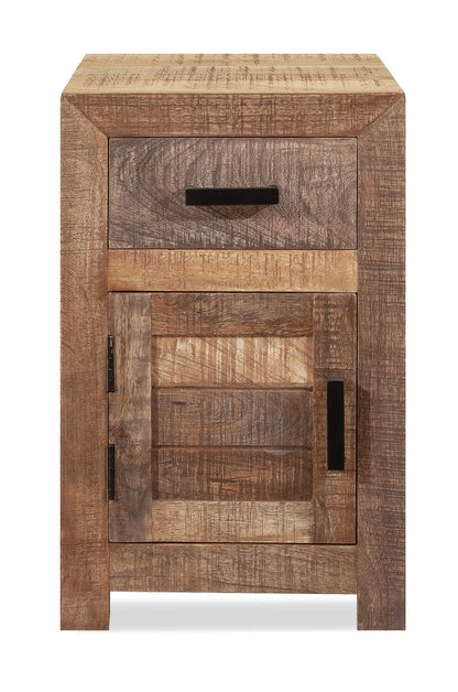 Solid Wood Butcher Block Accent Cabinet Or Nightstand