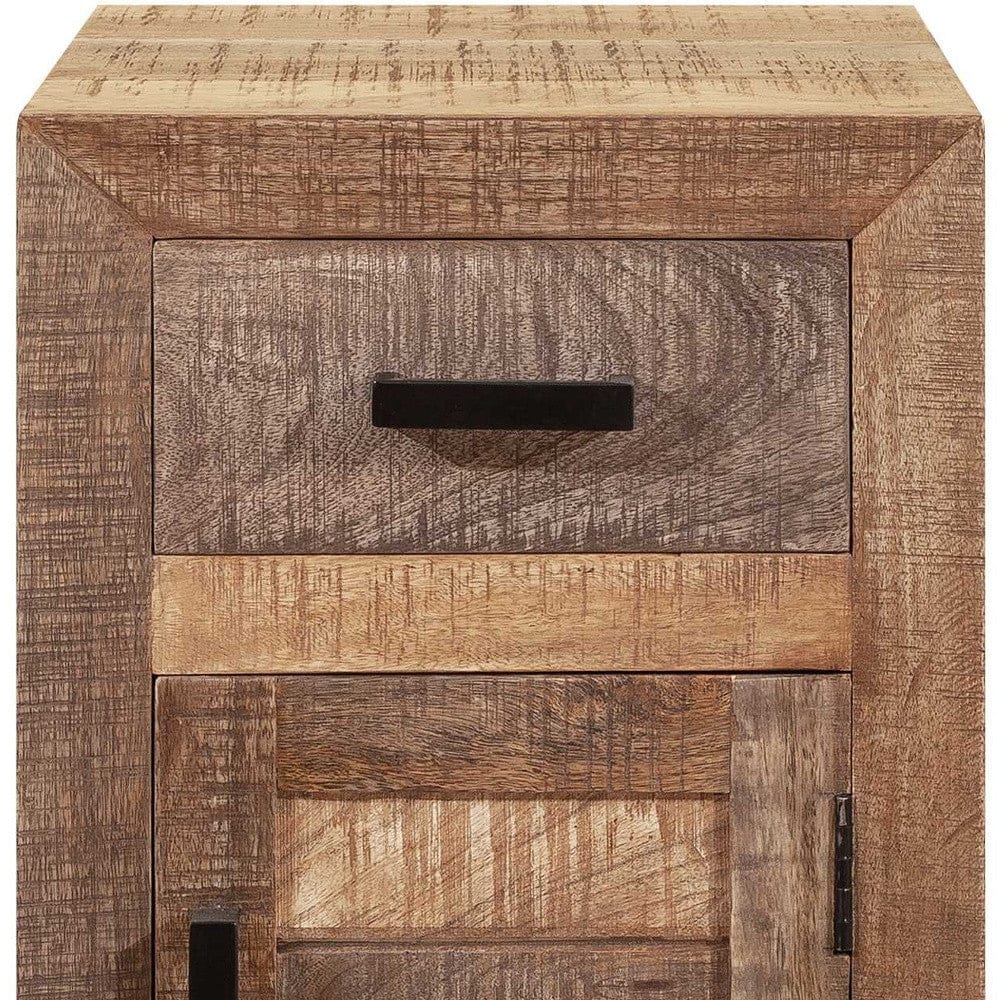 Solid Wood Butcher Block Accent Cabinet Or Nightstand