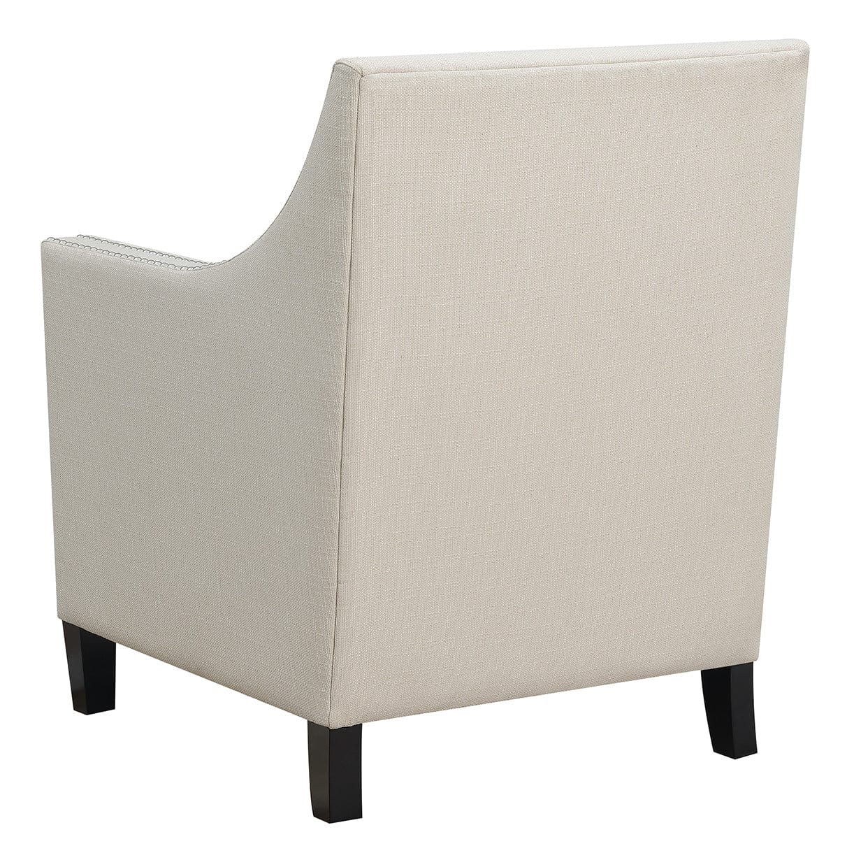 Beige Upholstered Accent Chair