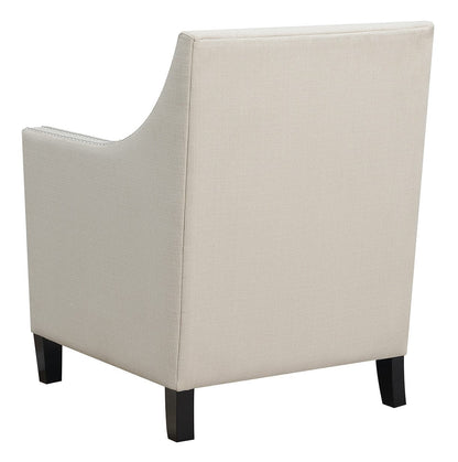 Beige Upholstered Accent Chair