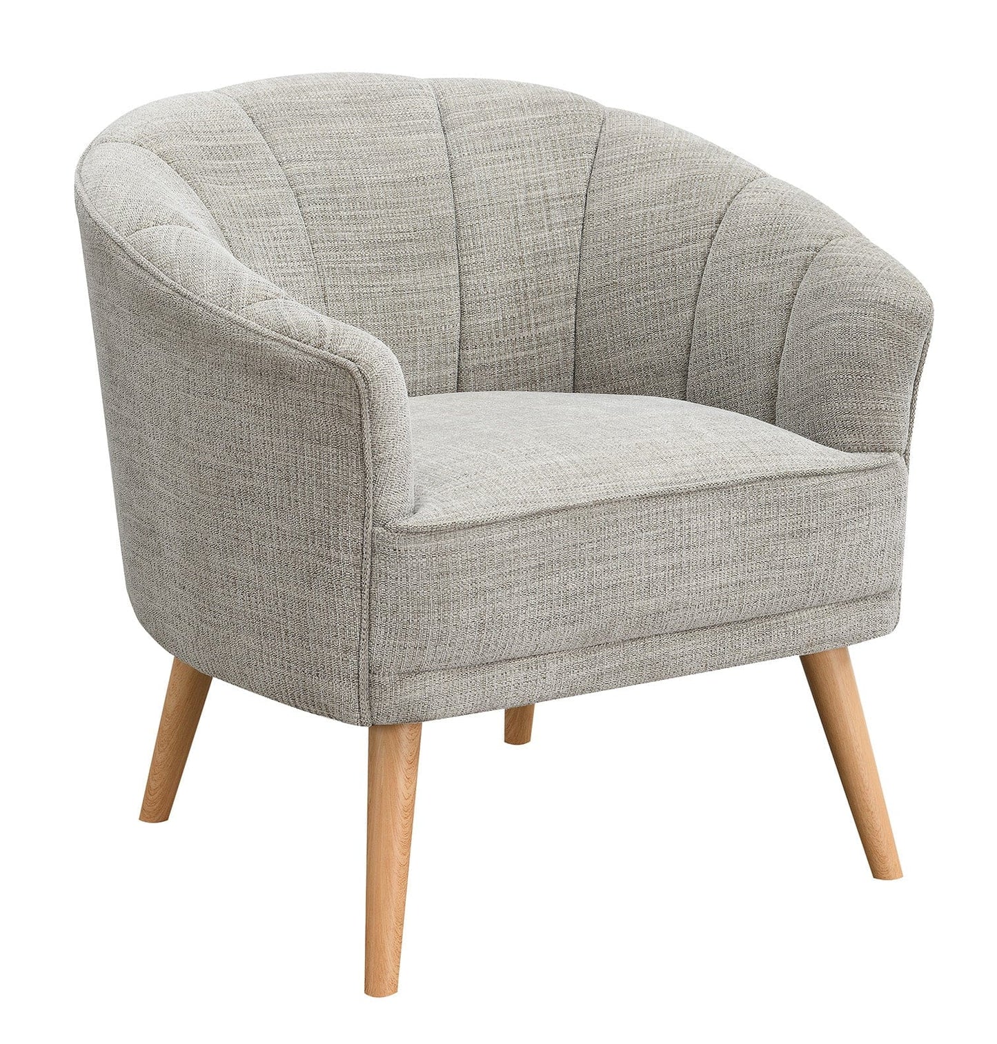 Stone Upholstered Accent Chair in Stone