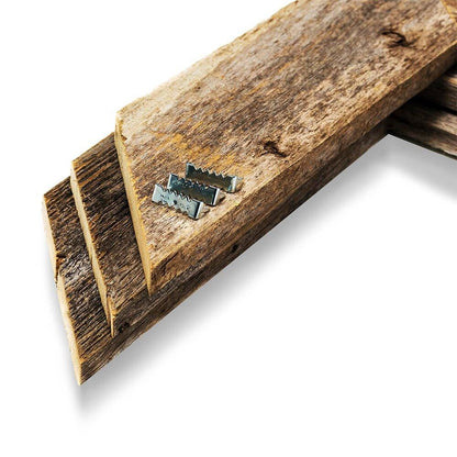 Set Of 3 White Wash Reclaimed Wood Chevron Arrow