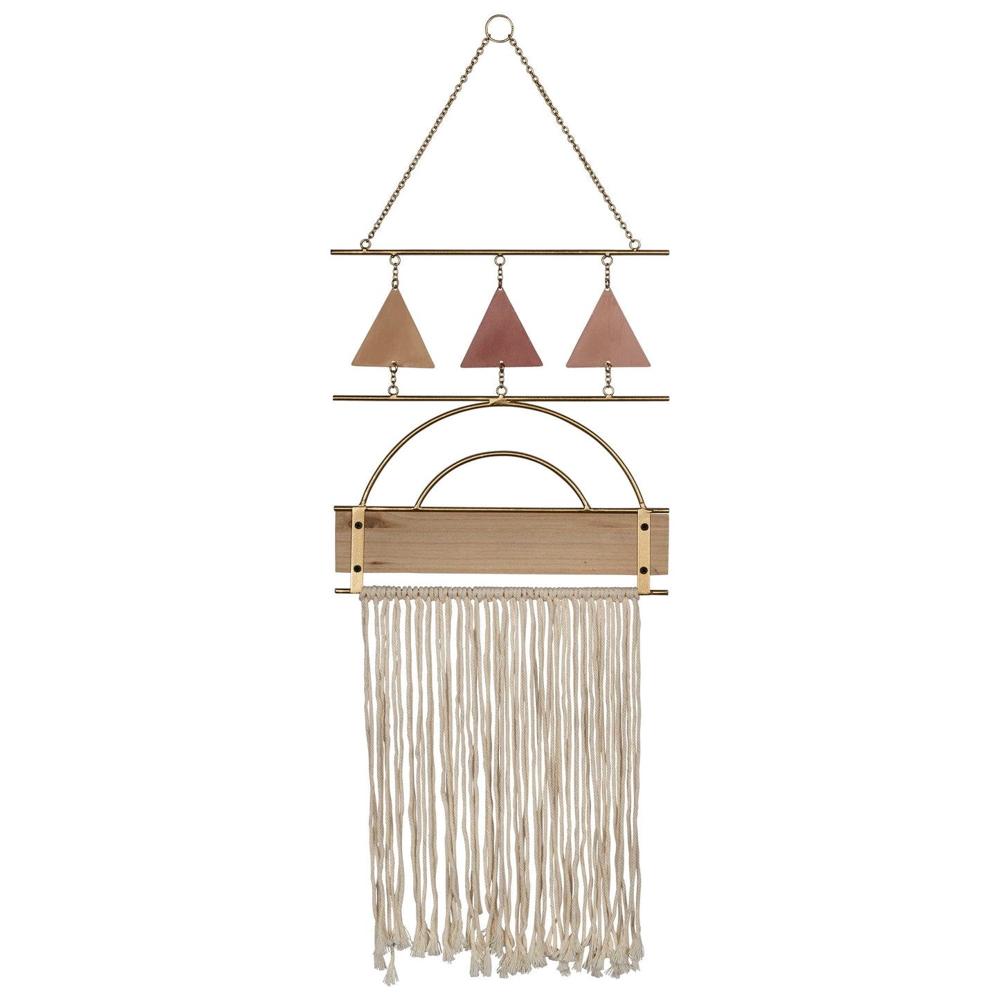 Triple Triangle Macrame Wall Decor