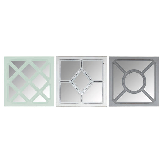 Set Of 3 Geometric Wall Mirrors