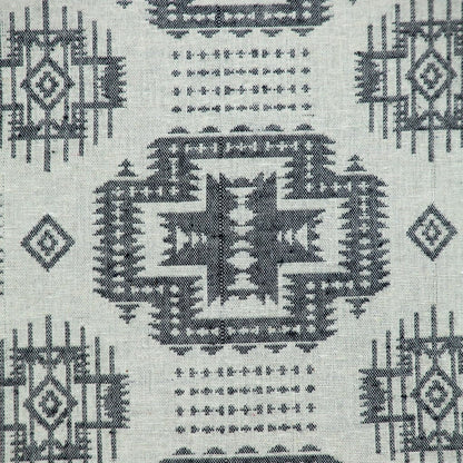 Gray Aztec Design Throw Pillow