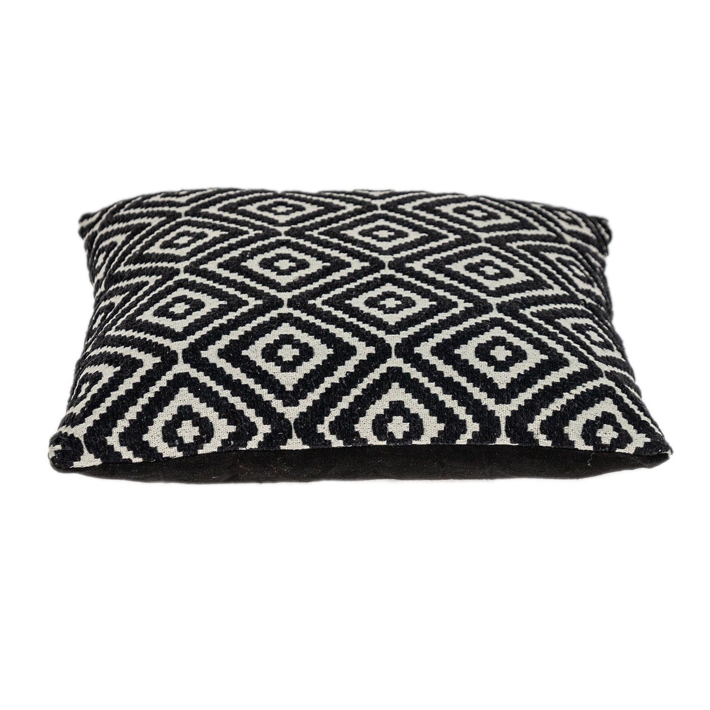 Ebony And Ivory Diamonds Throw Pillow