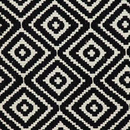 Ebony And Ivory Diamonds Throw Pillow