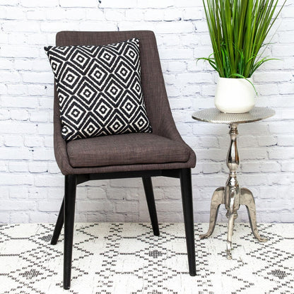 Ebony And Ivory Diamonds Throw Pillow