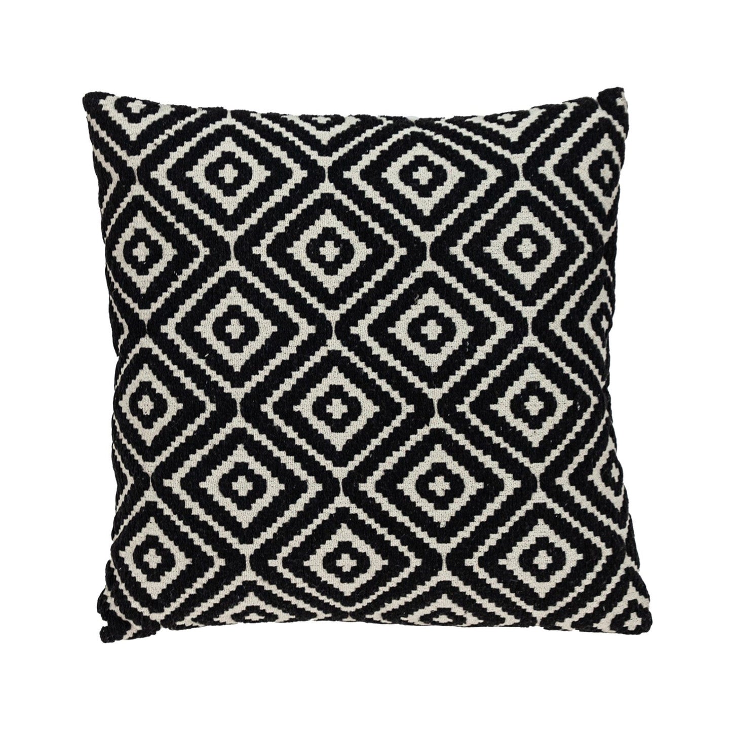 Ebony And Ivory Diamonds Throw Pillow
