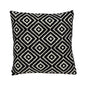 Ebony And Ivory Diamonds Throw Pillow