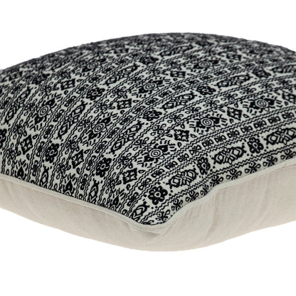 Black And White Vintage Design Throw Pillow