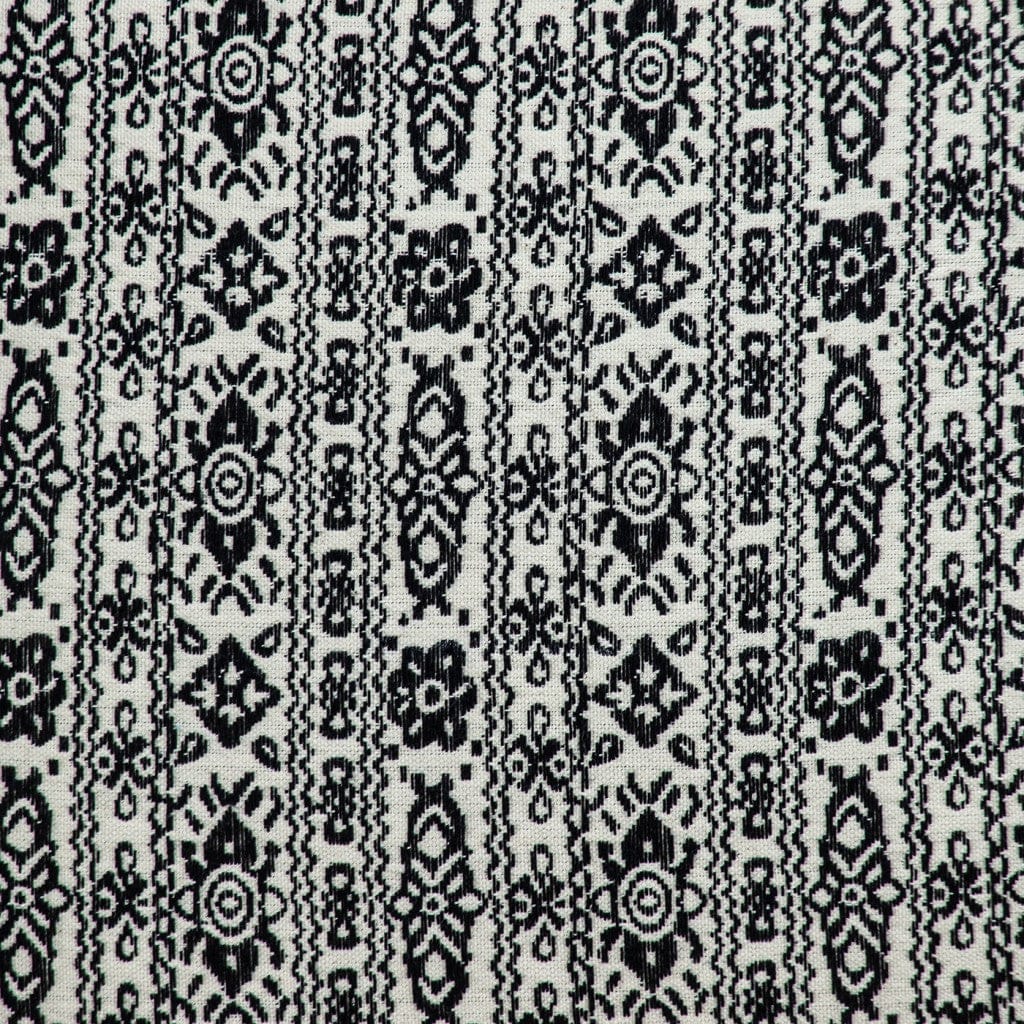 Black And White Vintage Design Throw Pillow