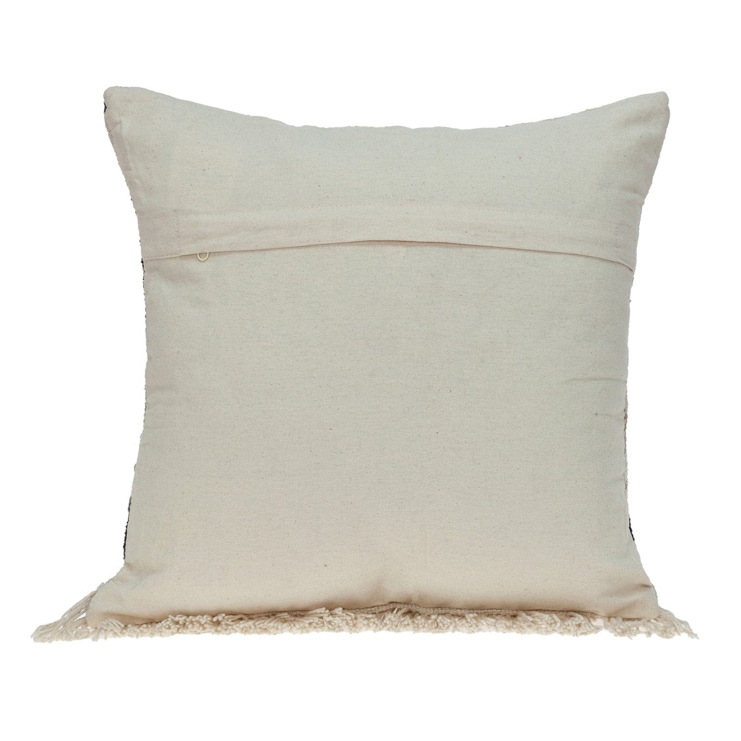 Black White And Tan Textured Pillow