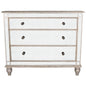 Rectangle Mirrored Three Drawer Console Storage Chest