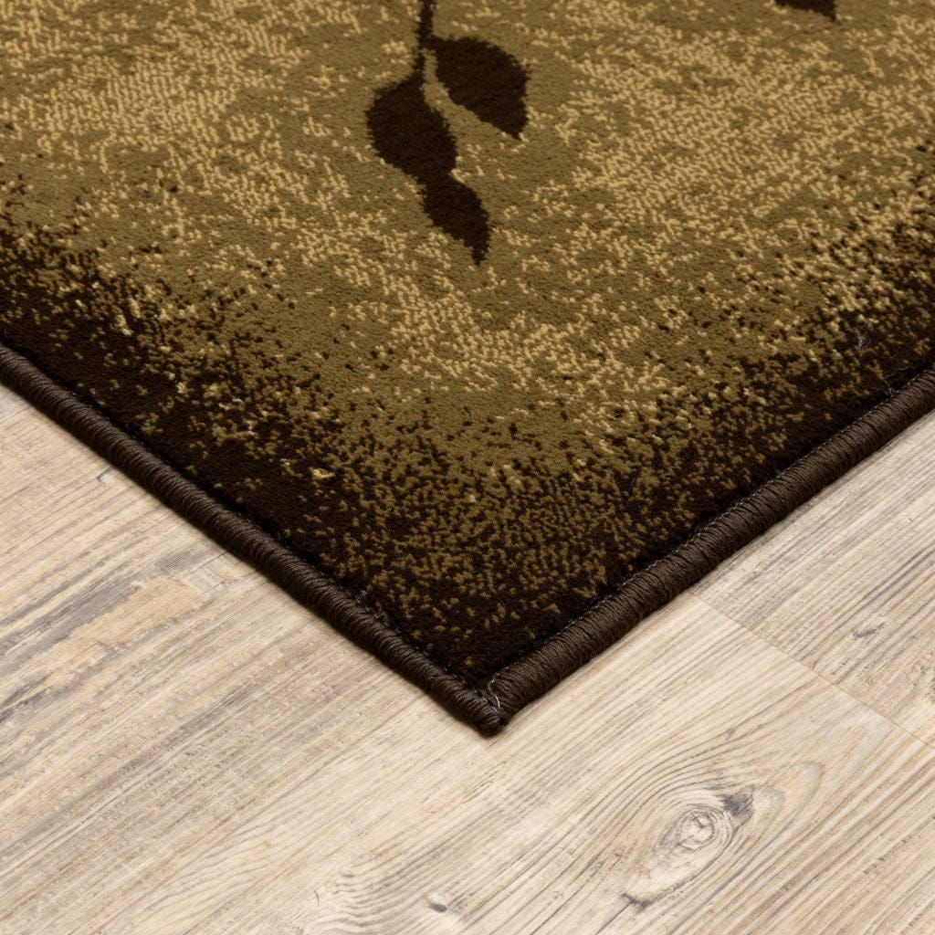 3'X8' Beige And Red Floral Runner Rug