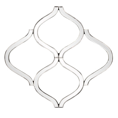 Interlocking Mirrored Curved Shapes With Beveled Edge