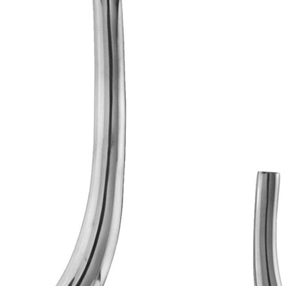 Set Of 2 Curl Casting Design Vases In Shiny Buffed Finished